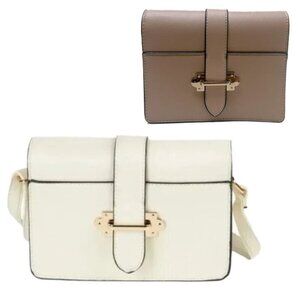 ❤️ 🆕 CRUISE CLUB BABY SACHEL CLASPS TAN 8” x 3” x 6.5”